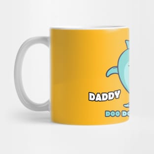 daddy shark doo doo doo doo, father's day, funny Mug